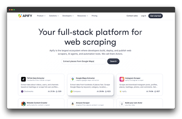 SEO Website Crawler; SEO web Crawler; Website Crawler , Apify is a flexible web scraping and automation tool