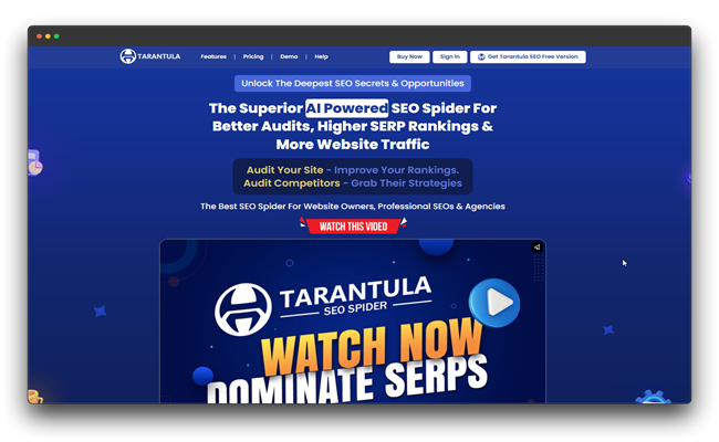 AI SEO Tools , SEO Tools , Best Tools for 2025 , Tarantula is a powerful AI-driven SEO tool